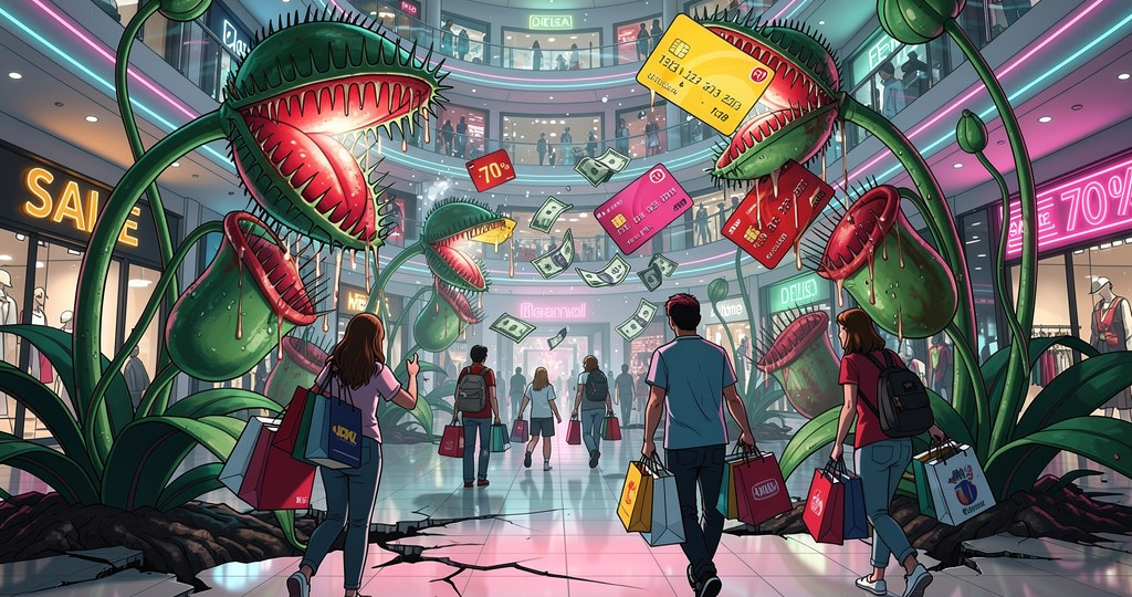 Растения-ловушки, или как нас заставляют спускать деньги в ТЦ.