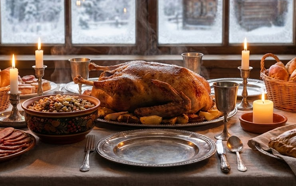 Что обычно ставят на стол в Рождество: гастрономический гид по 12 русским традициям / Изображение: AlphaChef