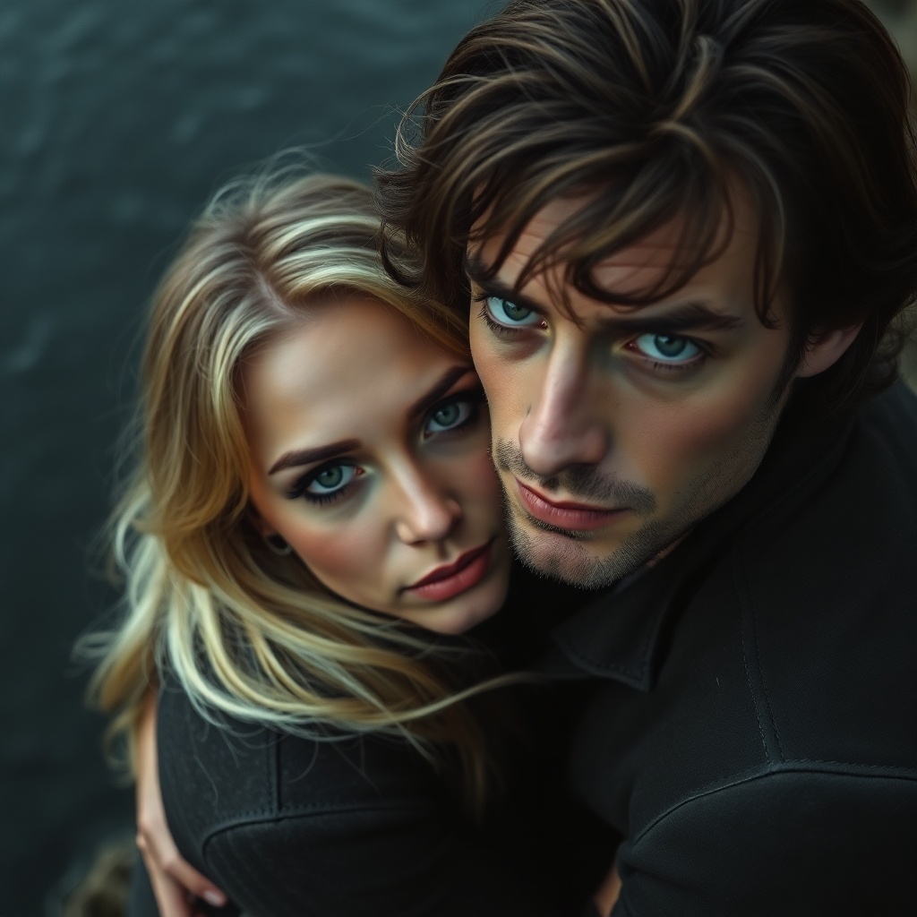 Лиза и её партнёр по фильму.