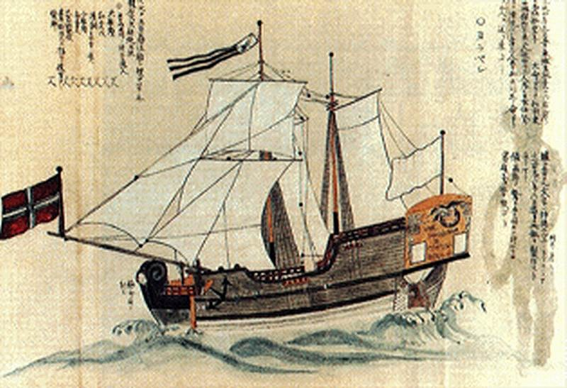 Корабль Екатерина направился в Японию