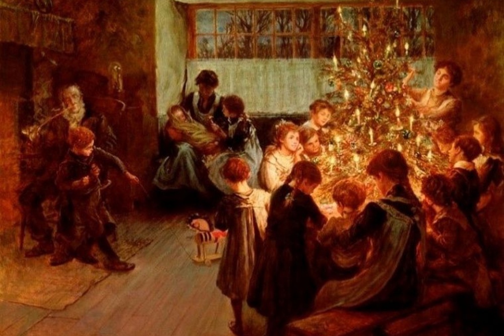    "Рождественская елка", 1911 г. Альберт Шевалье Тайлер (1862-1925 гг.).