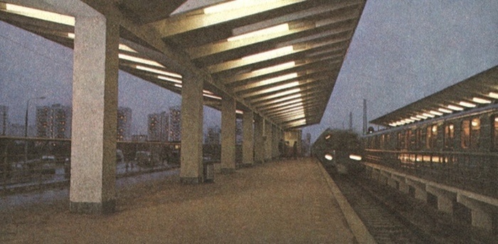    Станция метро «Ждановская» (ныне «Выхино»). Фото: Public Domain