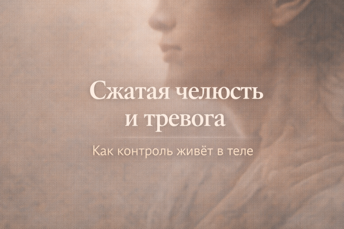 ощущение напряжения, но без жёсткости