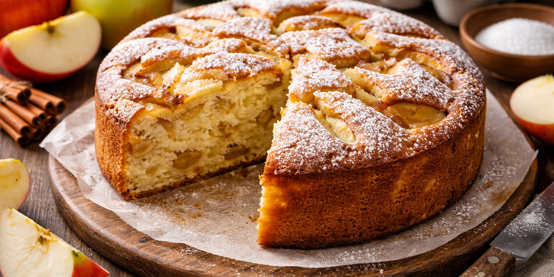 Пышная шарлотка с яблоками в духовке — простой классический рецепт