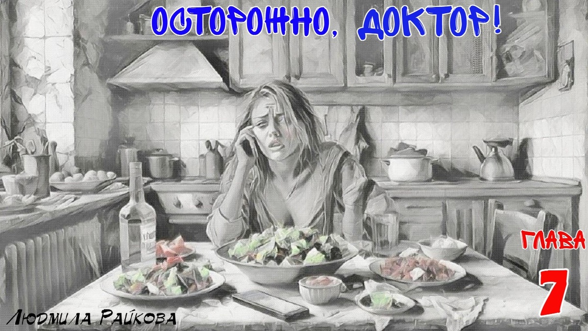 - Может врача? – начинает неуверенно Маня. Малышка закашлялась, потом ответила: - Подожди закушу. Крепкая, зараза... 