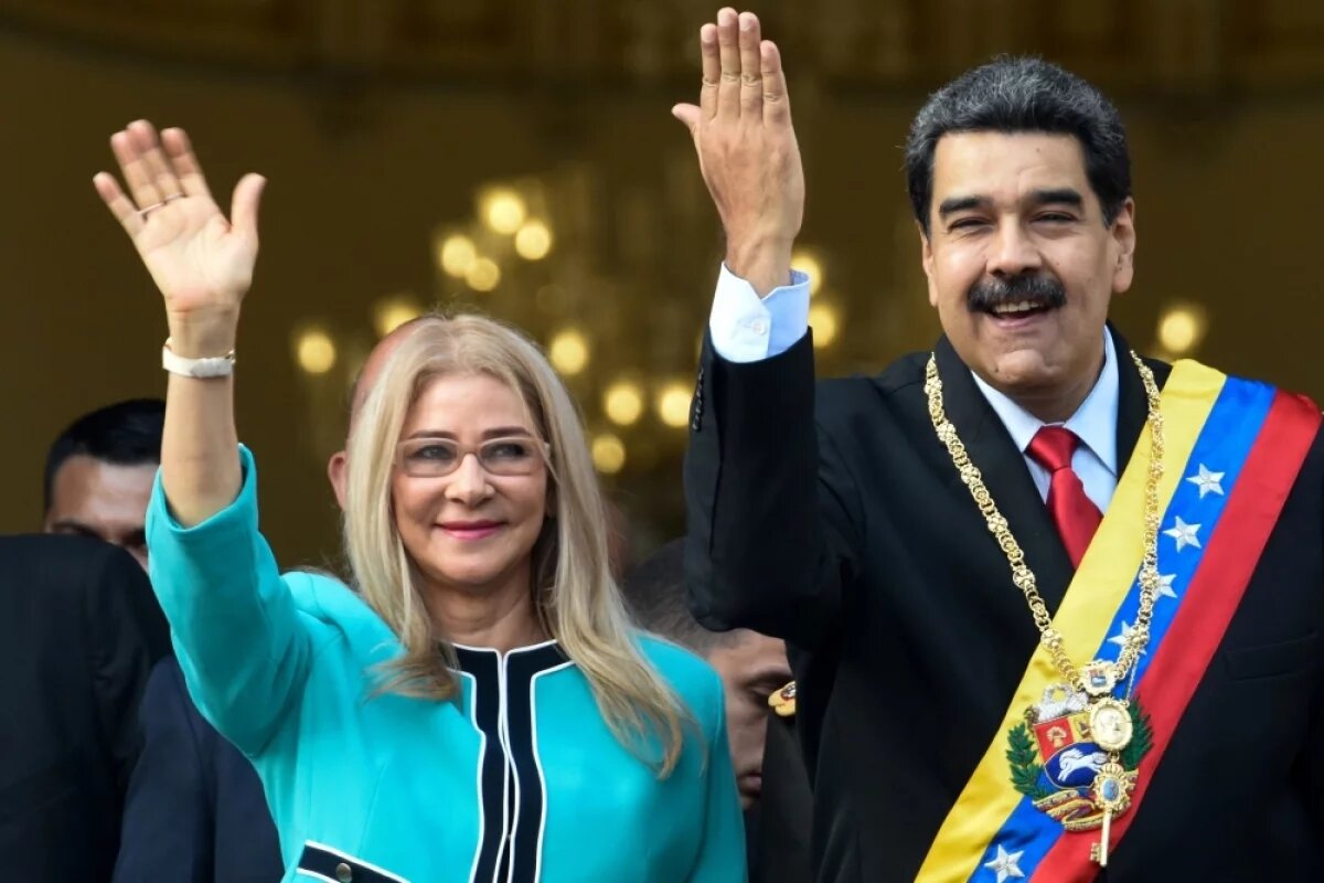    Николас Мадуро и Силия Флорес, 2019 год.