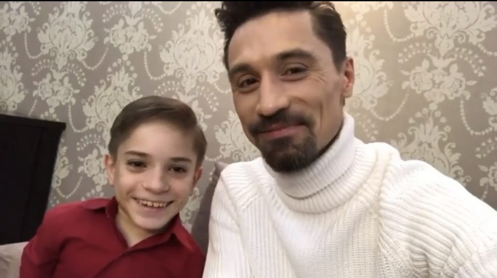    Данил Плужников и Дима Билан, кадр из видео, соцсети