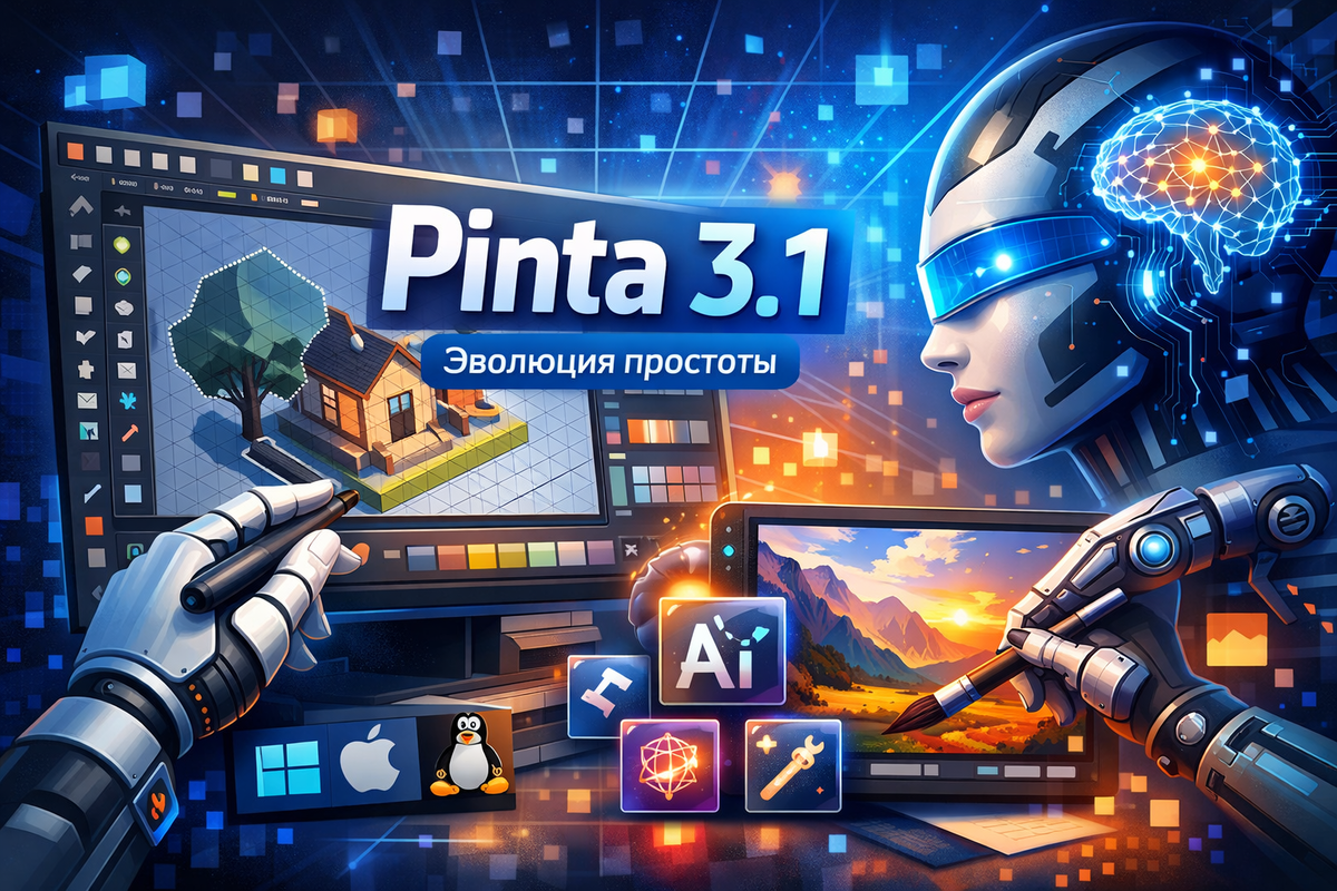 Pinta 3.1: зрелость простоты — как обновился кроссплатформенный редактор для повседневной графики