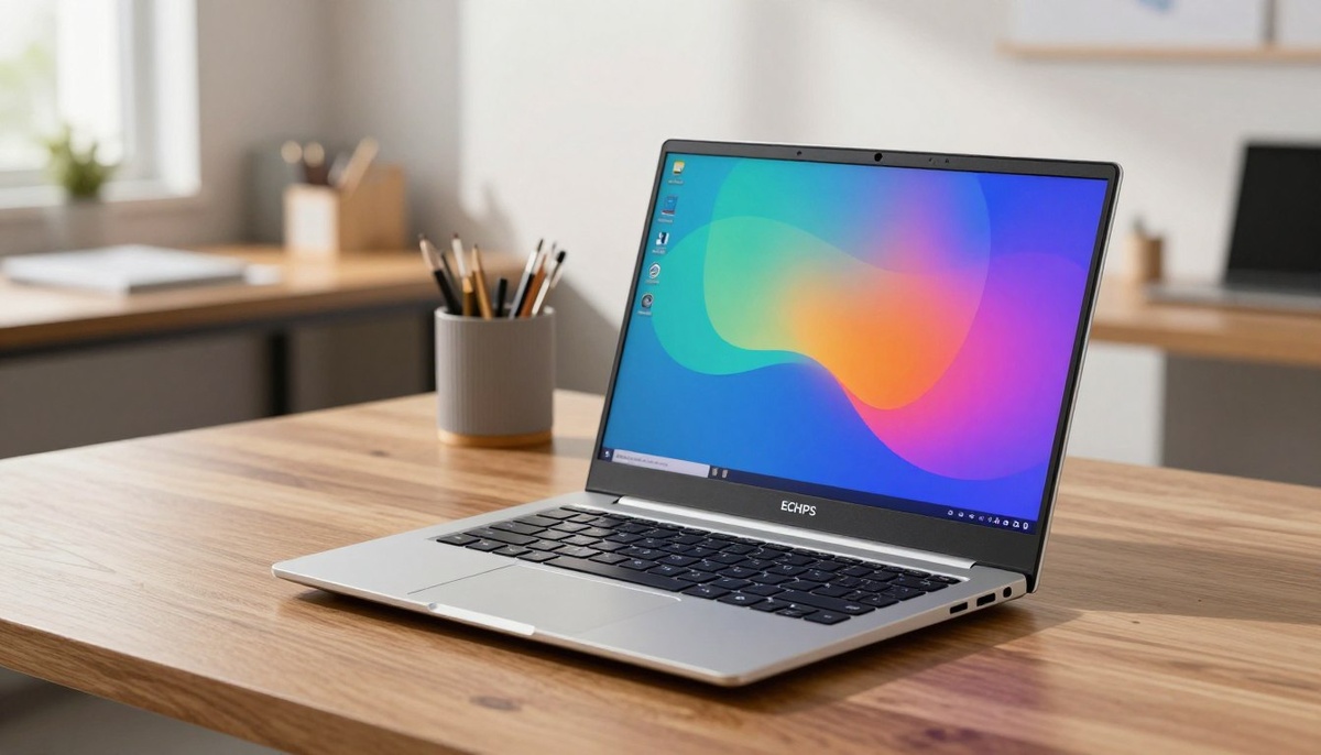 Ноутбук ECHIPS Arctic, Intel N100, RAM 8 ГБ, SSD 256 ГБ, IPS Full HD 14.1