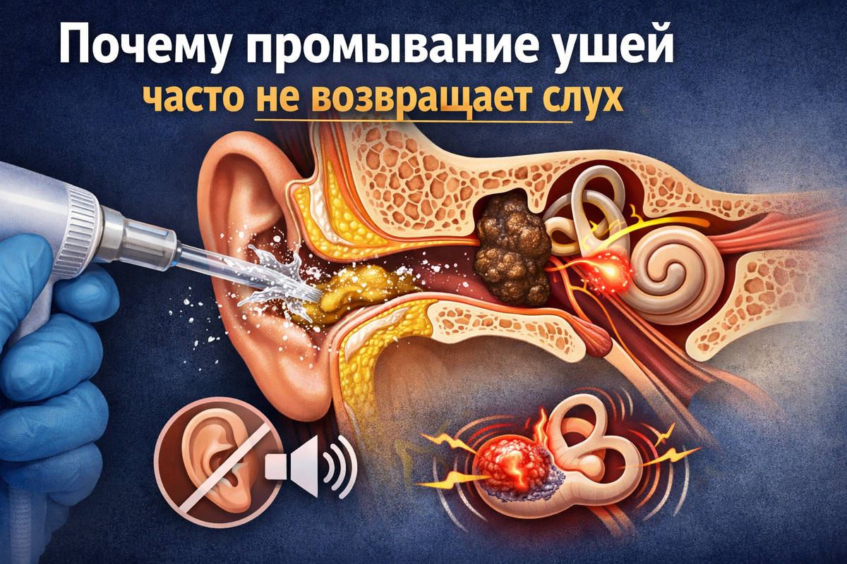 промывание ушей