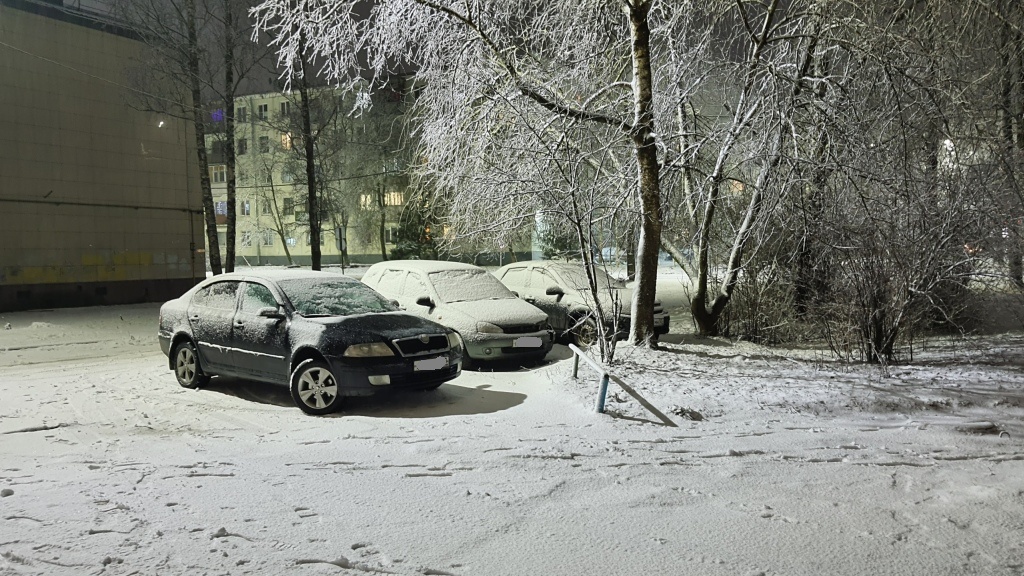 Наш замёрзший двор.