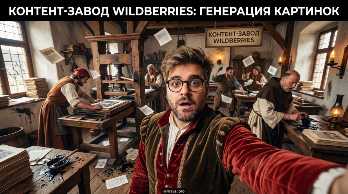    Иллюстрация процесса генерации изображений для контента Wildberries. Артур Хорошев