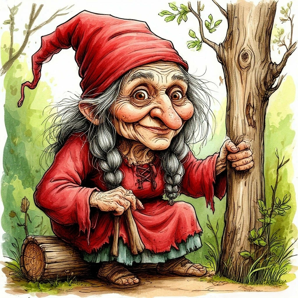 Не ведьма, а просто мудрая женщина. Картинка создана ИИ 