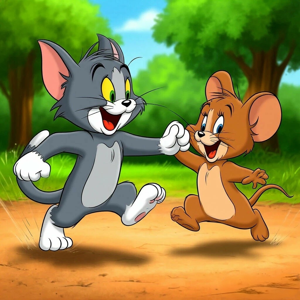 Мало кто знает, что они были друзьями. Картинка создана ИИ 