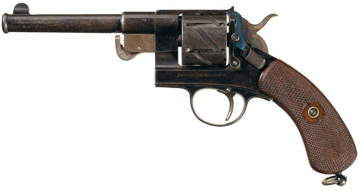 Револьвер обр. 1878 года с цельной рамкой.