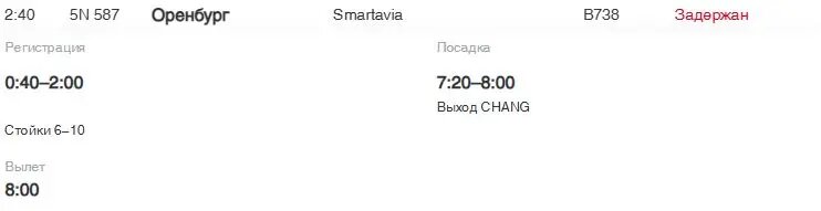    Фото: скрин онлайн-табло Пулково