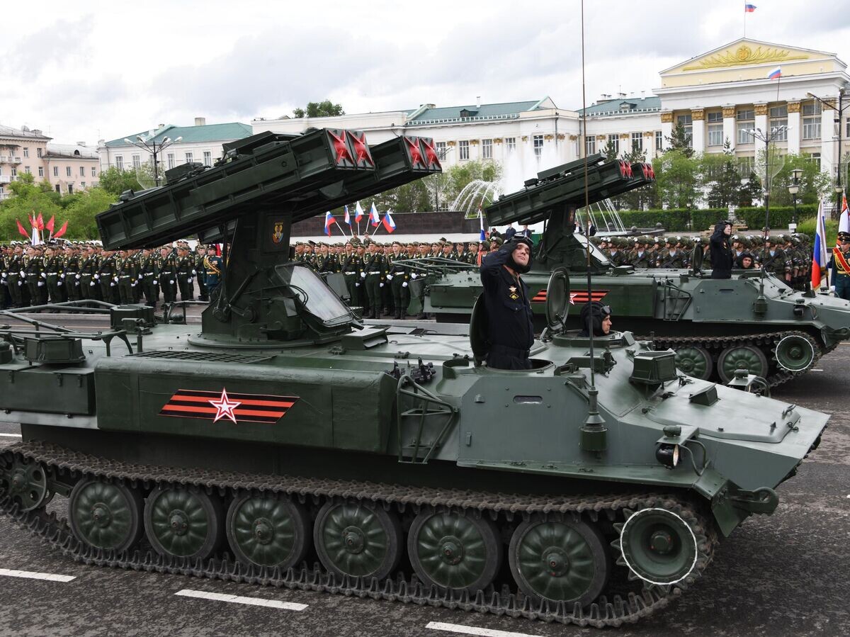    Военная техника во время военного парада в ознаменование 75-летия Победы в Великой Отечественной войне 1941-1945 годов | © РИА Новости / Евгений Епанчинцев