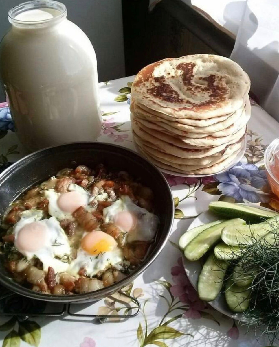 Завтрак в деревне