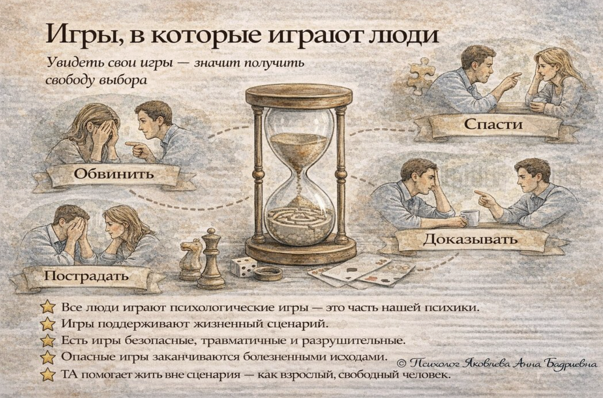 Эрик Берн называл это психологическими играми.