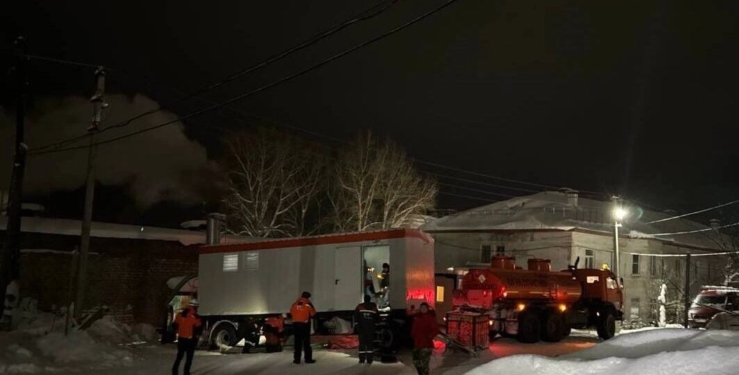 В посёлке Теплая Гора запущена мобильная дизельная котельная для возвращения тепла