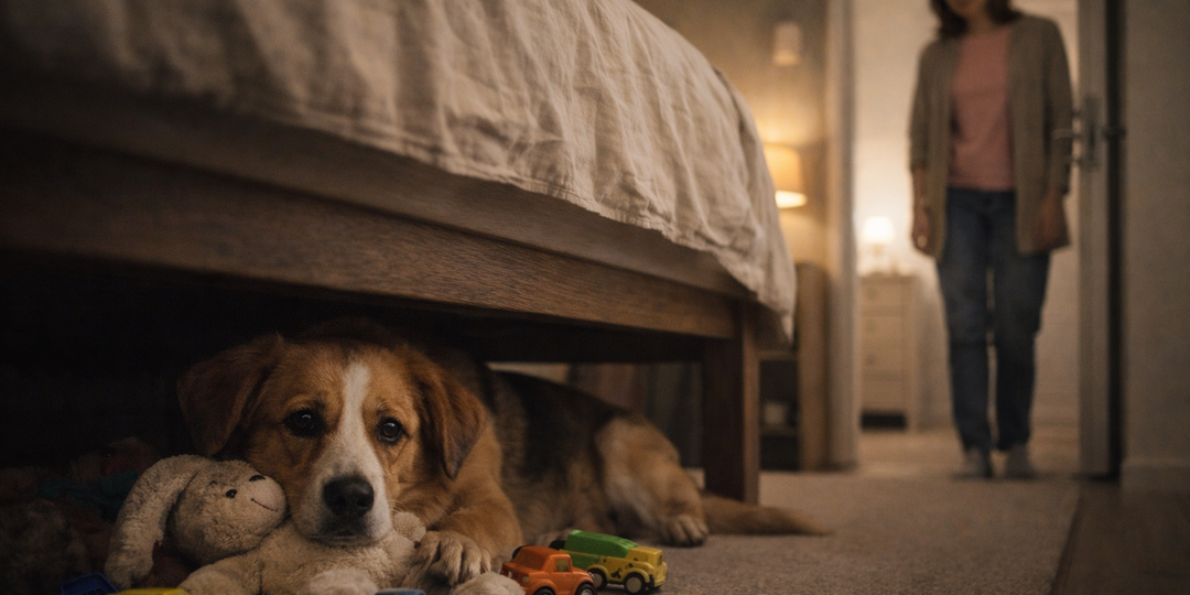 Собака прятала под кровать только детские игрушки. Я понял, что происходит, когда увидел лицо хозяйки