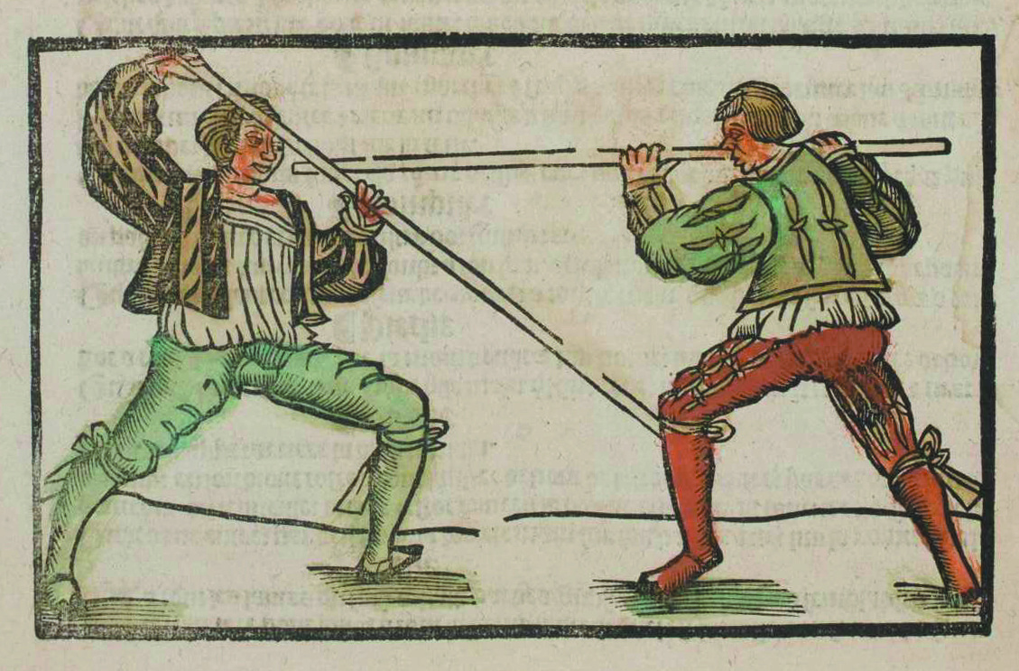 Иллюстрация из трактата "Благородное искусство фехтования"