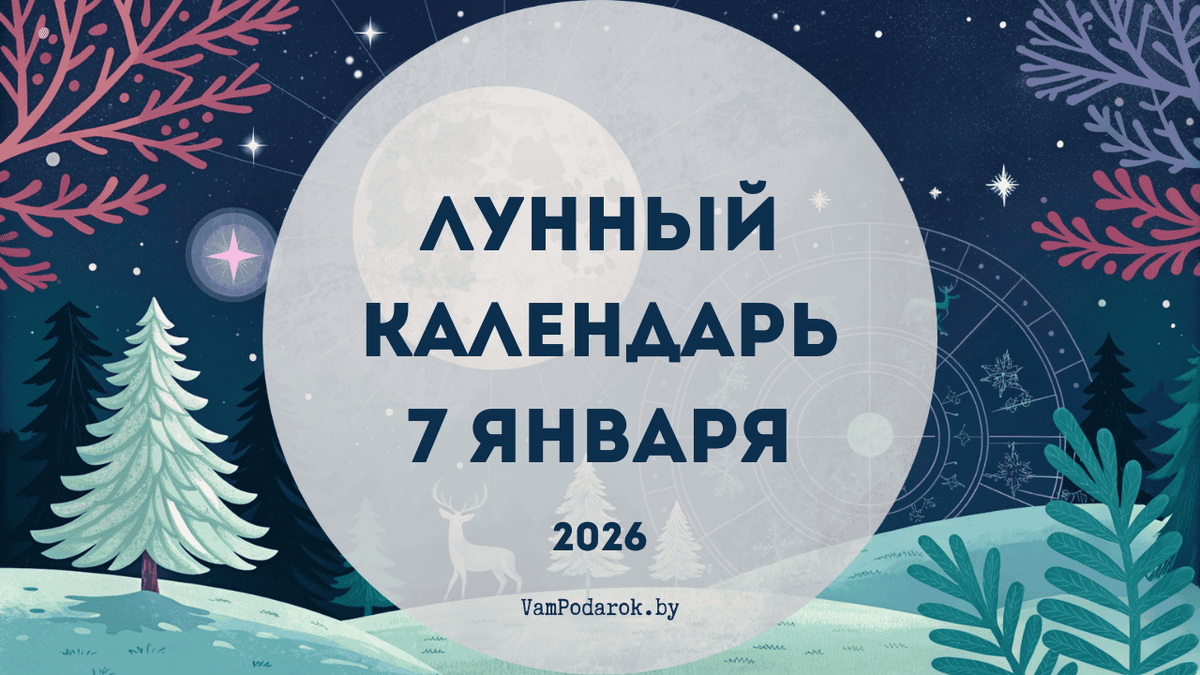 Лунный календарь на 7 января 2026 года