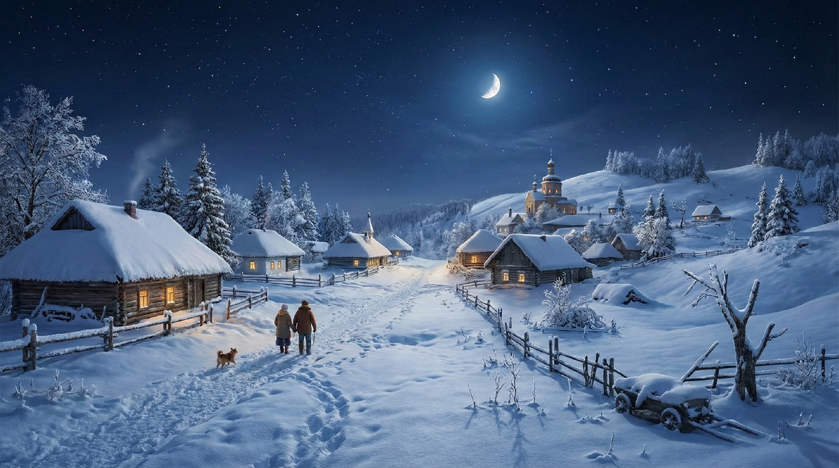 Святки-таинственное время между Рождеством и Крещением 