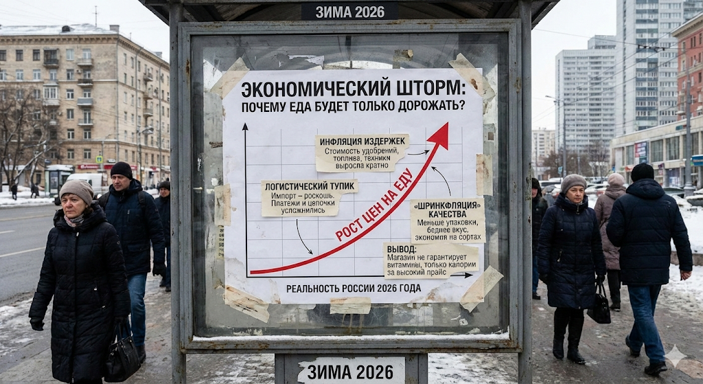                                  Экономический шторм: Почему еда будет только дорожать?