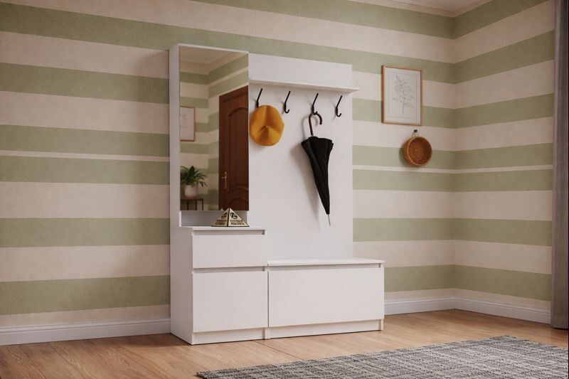 Удобная прихожая для небольшого коридора: когда всё на своих местах