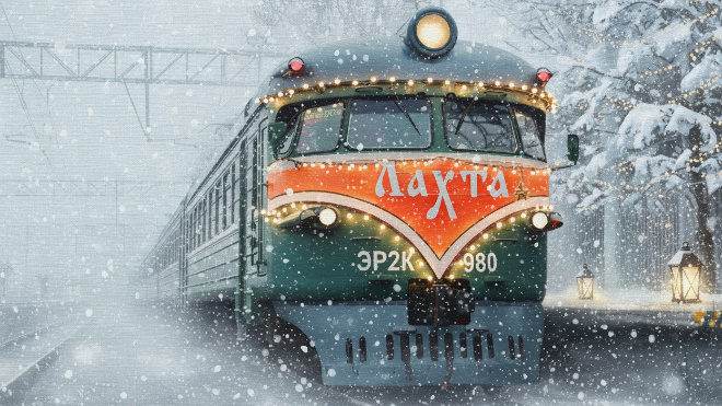 Ретропоезд "Лахта" отправится на "Новогоднюю кутерьму" в Гатчину