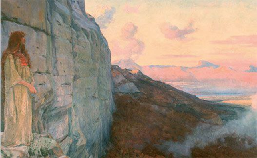 Прекрасная картина Фредерика Моненара «Мария Магдалина в пещерах Сен-Бом»