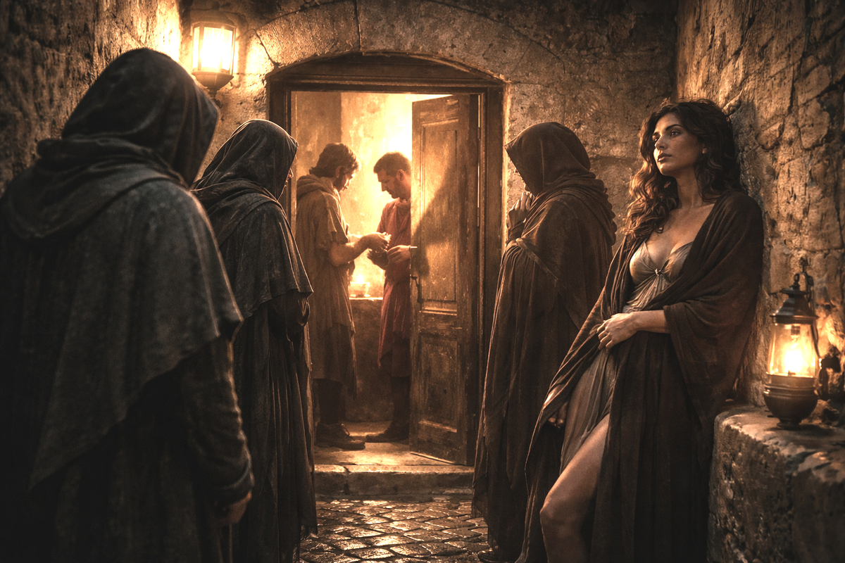 Ночной Рим в представлении ИИ