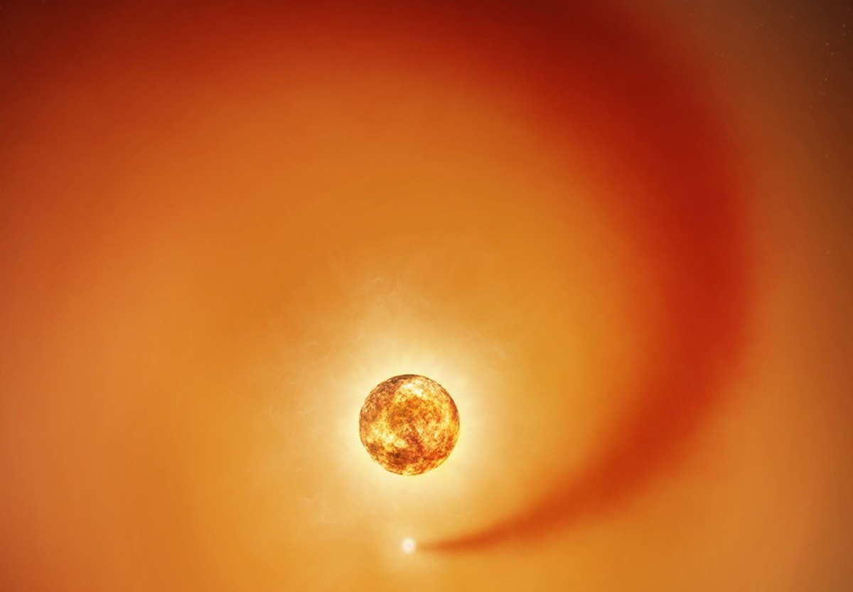 Бетельгейзе и ее звезда-компаньон Сиварха