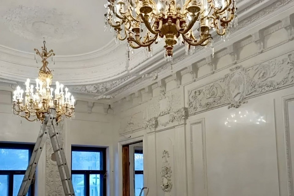    Литературный музей имени Горького в Нижнем Новгороде отреставрирован на 80%. Фото: телеграм-канал Юрия Шалабаева