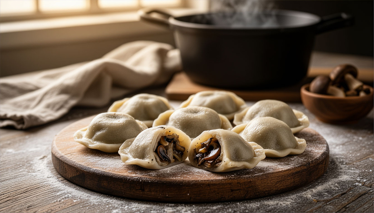🥟 Пельмени из гречневой муки с грибами и луком: как варили в Перми в 1950-е — «постные, но сытнее мясных».