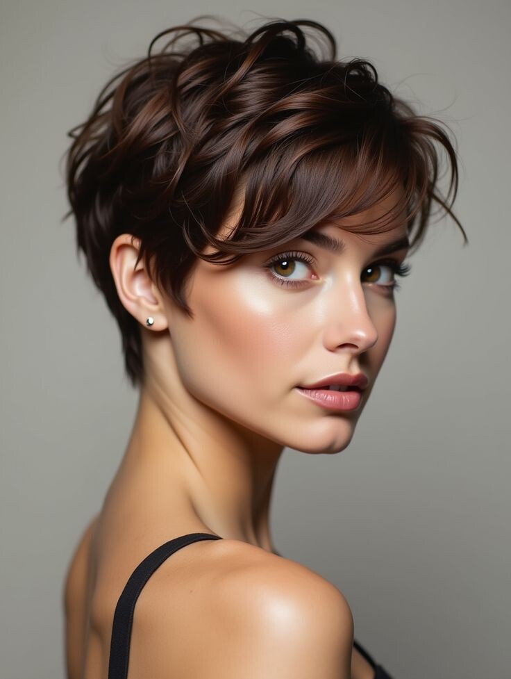 Пикси (Pixie) - короткая стрижка без лишнего ухода