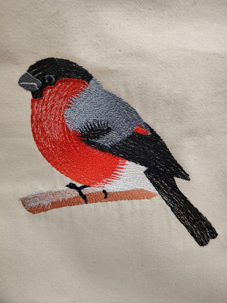 Вышивка на хлопке