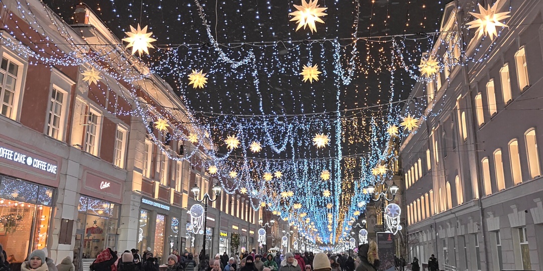 Волшебство на главной улице Нижнего Новгорода 🎄 Новогодняя атмосфера на Большой Покровской 🎅