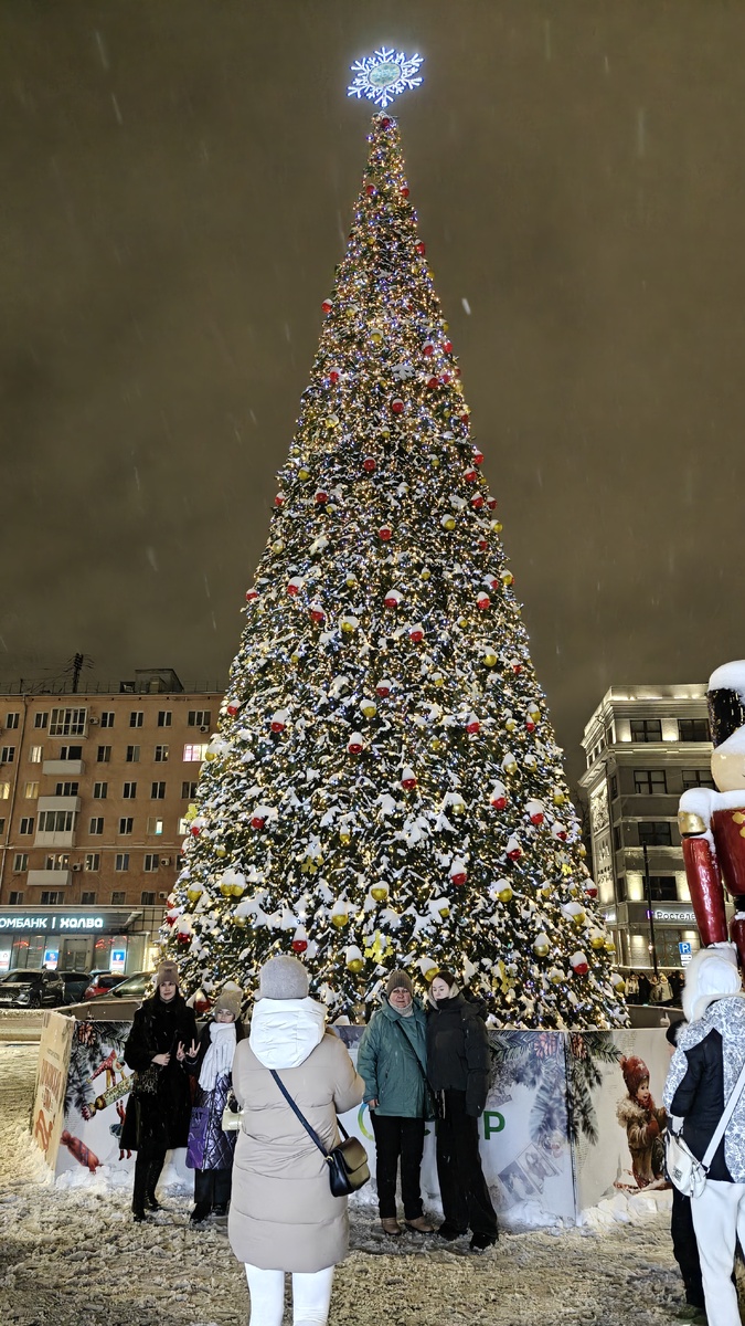 Ёлка на площади Горького в Нижнем Новгороде 