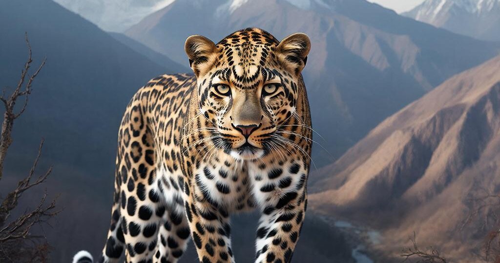 Очень редкий Переднеазиатский Леопард