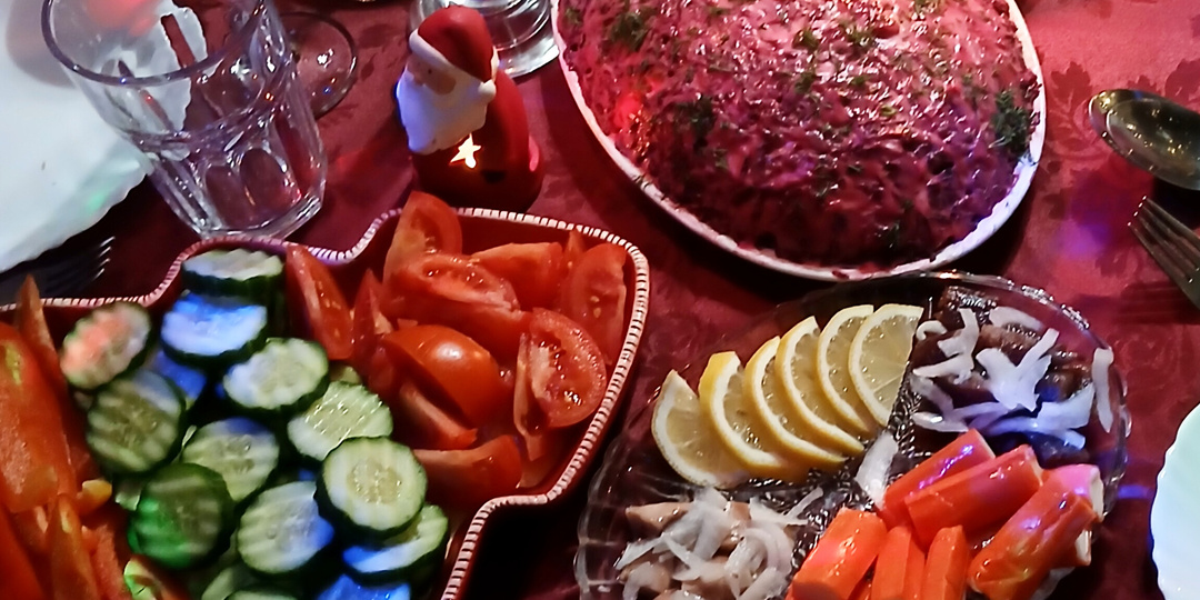 Простой Новогодний стол. Простой семейный праздник