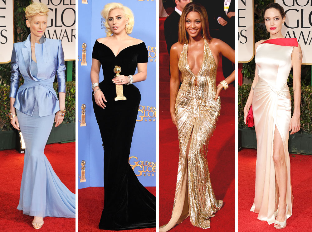 Тильда Суинтон, Леди Гага, Бейонсе, Анджелина Джоли на церемонии «Золотого глобуса» (Источник: Соцсети)