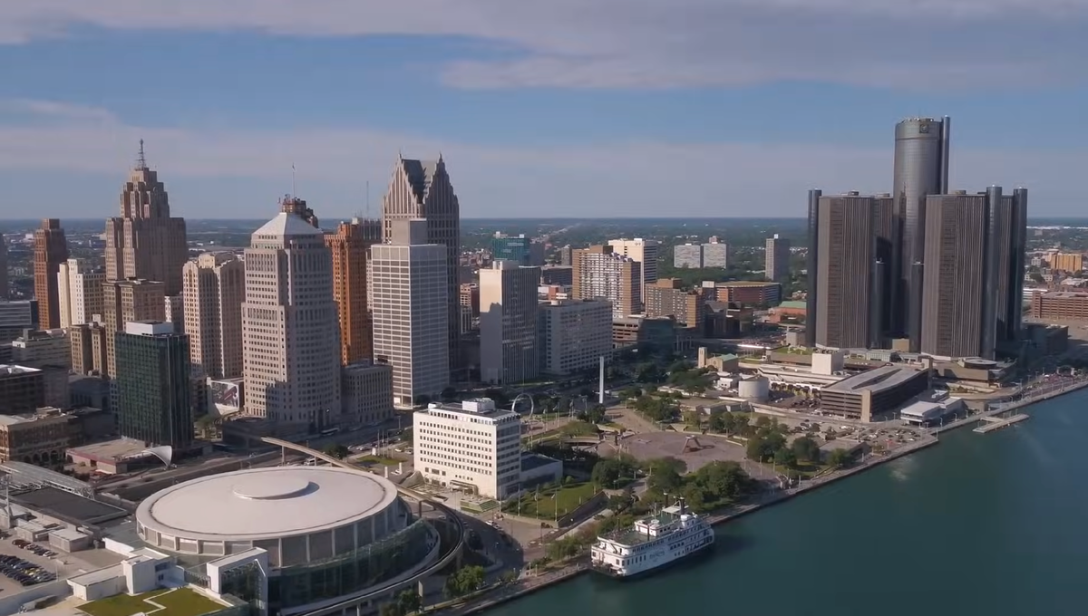 Вид на город