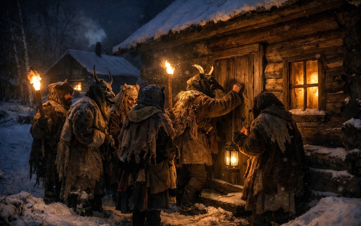    Колядки: зачем славяне ходили по домам с песнями и наряжались в чертей