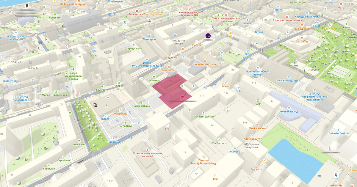 Пятно застройки Усачева, 22