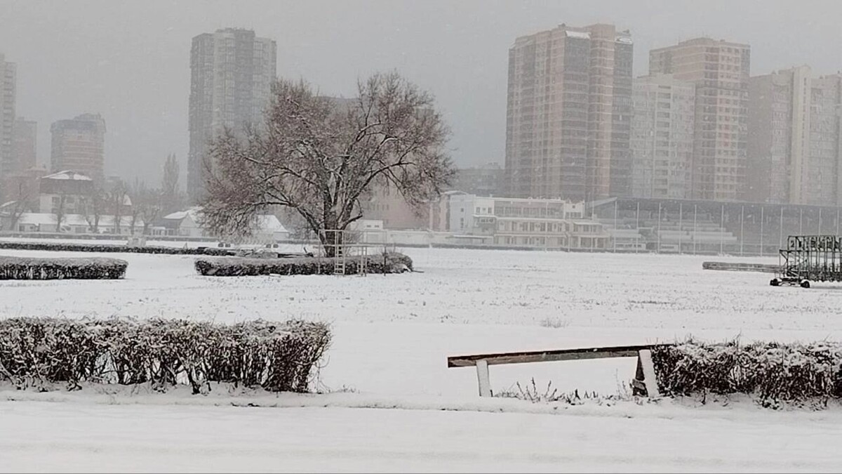    Для подготовки скакового круга нужна соответствующая техника. Ипподром в снегу.   Надежда Зубкова / rostovgazeta.ru