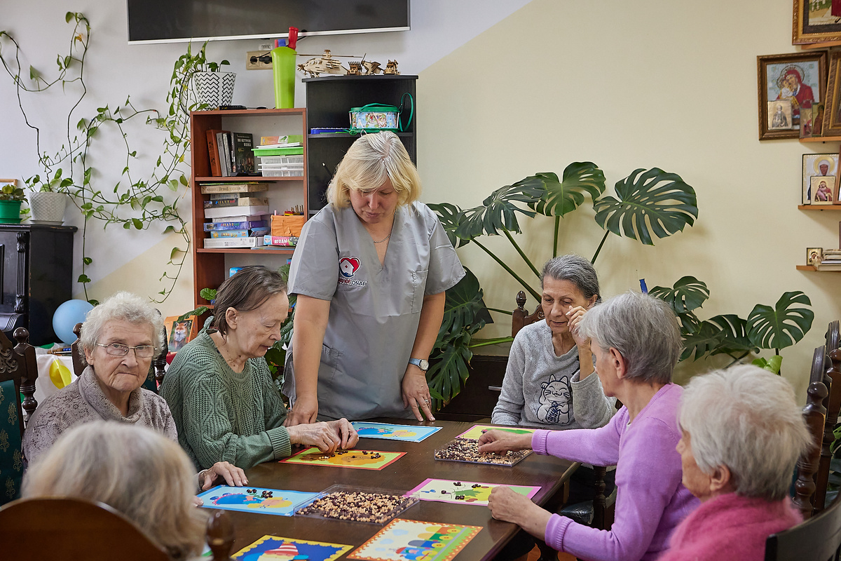 Один из видов досуга в пансионате "Родной очаг"