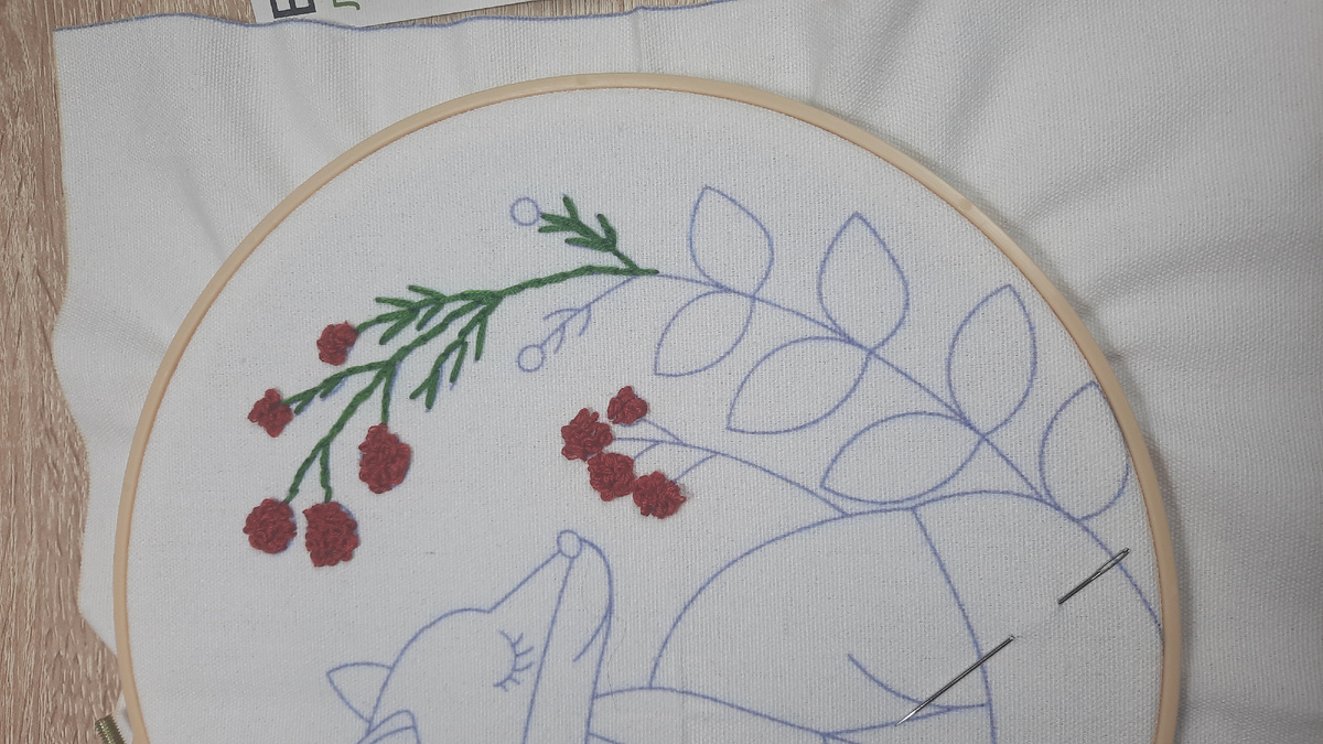 Вот столько я вышила за один час....