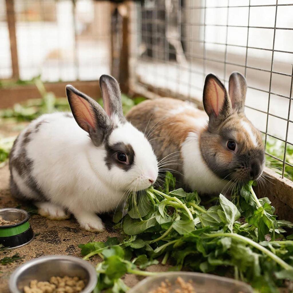 Питание при клеточном содержании.